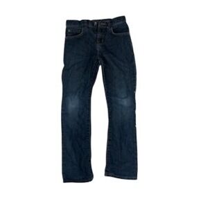 The Childrens Place Boys Bootcut Jeans Dark Wash Denim Size 10 Adjustable Waist